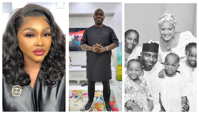 Actress Mercy Aigbe called out for dating a married man with 4 kids (Photos)