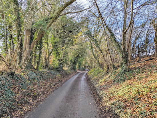 Pipers Lane, which you follow for 850m