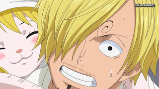 ワンピースアニメ WCI編 877話 サンジ | ONE PIECE ホールケーキアイランド編