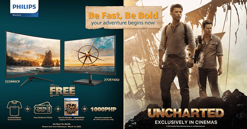 Philips Monitors team up with Sony's Uncharted for great deals on desktop displays!