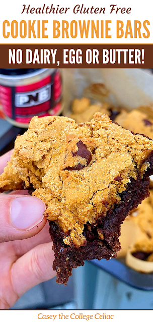 AD: Need an easy #glutenfree & #vegan #Christmas dessert that will blow guests away? These pumpkin brownie cookie bars are a more #healthy treat!