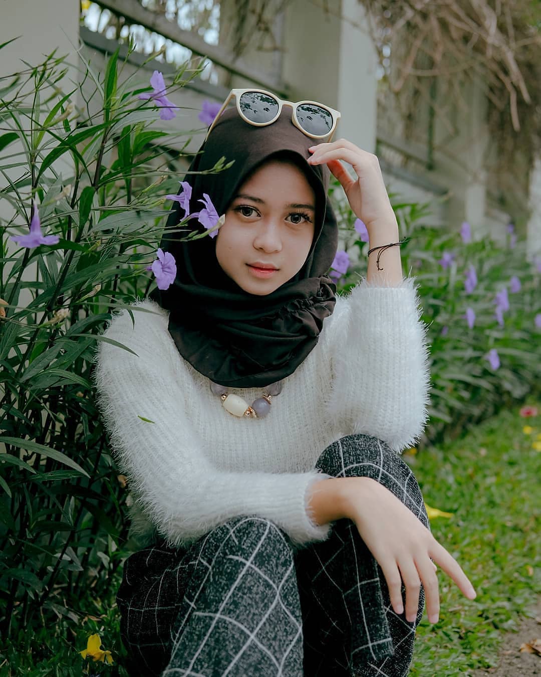 ootd hijab,images,photo,Nanda Frisca,selebgram,foto model.