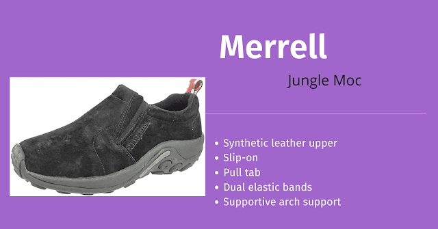 Merrell Men's Jungle Moc Slip On dress shoes for plantar fasciitis