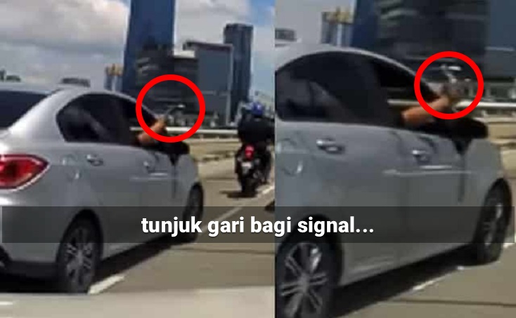 Video tular pemandu tunjuk gari sebagai tanda isyarat tukar 'lane', ini respon Polis
