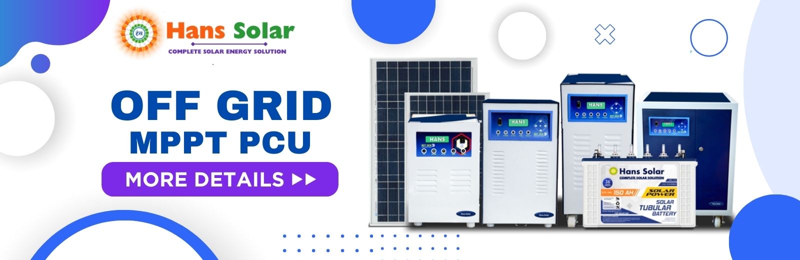 SOLAR OFF GRID MPPT PCU