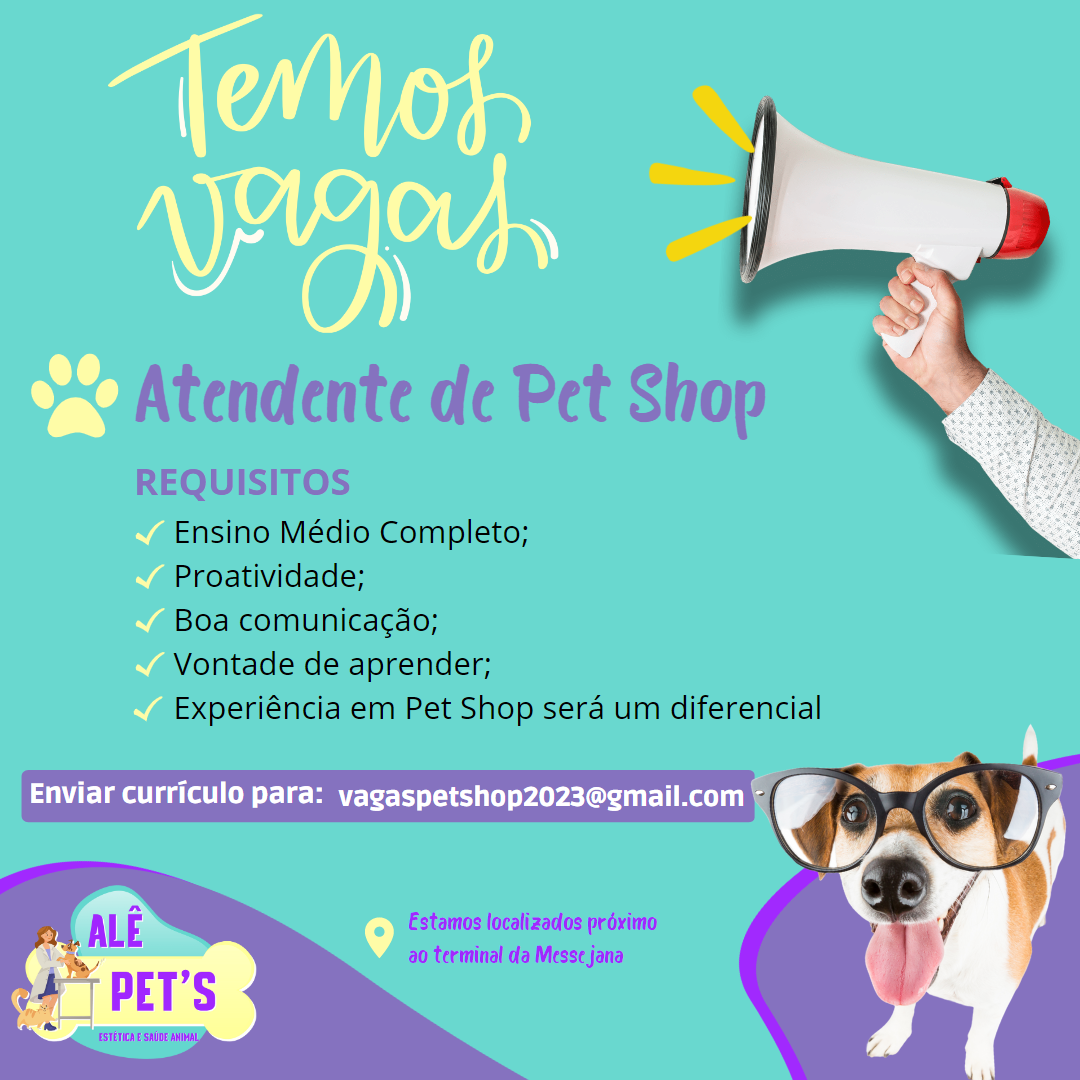 ATENDENTE DE PET SHOP