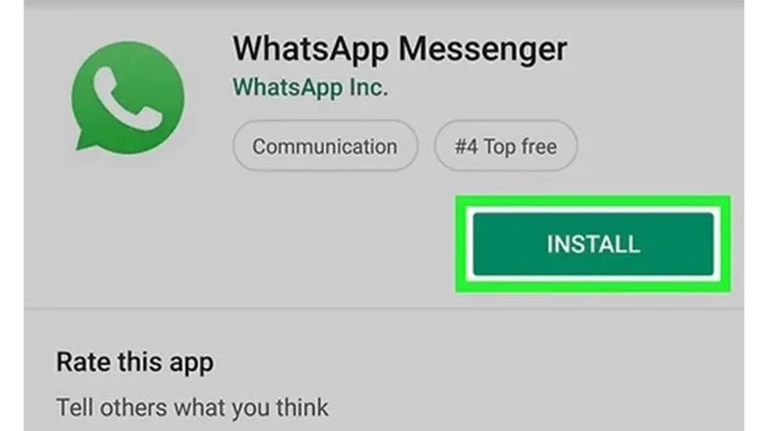 برنامج تعليمي لتثبيت WhatsApp