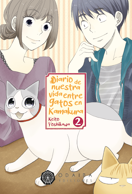 Review del manga Diario de nuestra vida entre gatos en Kamakura #2 de Keiko Yoshikawa - Odaiba Ediciones