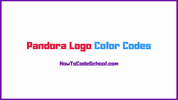 Pandora Logo Color Codes