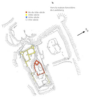 plan du château de Landsberg