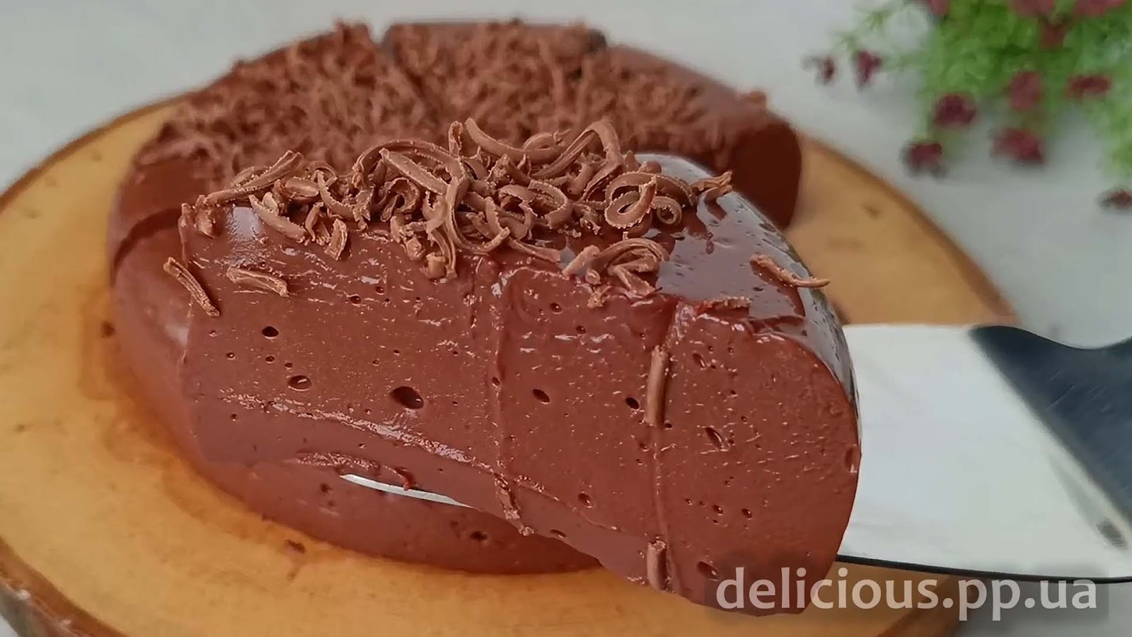 Фото приготовления рецепта: «Идеальный десерт без выпечки — шоколадный Торт - Пудинг за 15 минут» - шаг №9