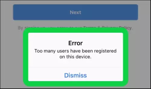 How To Fix Instagram Error Too Many Users Have Been Registered on This Device Problem Solved