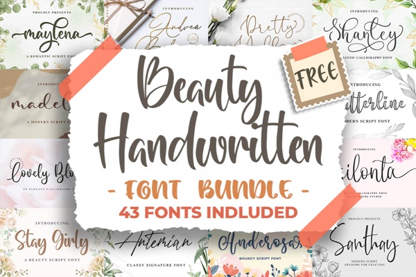 Beauty Handwritten Font Bundle