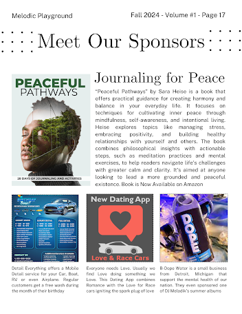 Check out my Ad in Melodic Playground Magazine