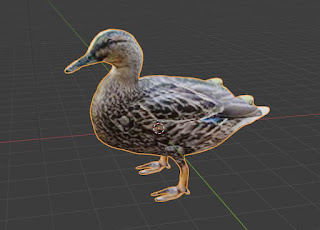 Duck bird animal free 3d models blender obj fbx low poly