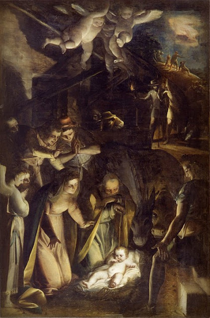 Adorazione dei pastori 1565-1570 - Luca Cambiaso - Cappella Casali in San Domenico di Bologna