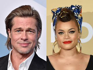 Andra Day's picture attached with Brad Pitt