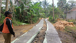 Pembangunan Cor Jalan Dusun Citelu RT 03 RW 02 Desa Mekarsari Tahun 2021