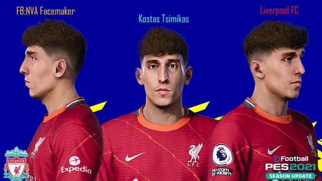 Kostas Tsimikas Face For eFootball PES 2021