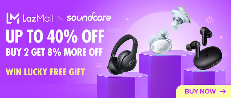 Deal: Score up to 40 percent off Soundcore products at Lazada Sulit Sweldo Sale!