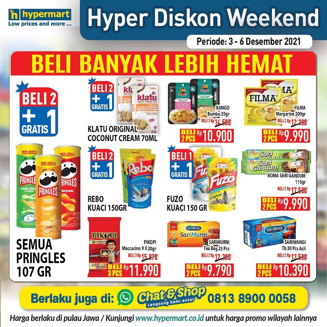 Katalog Promosi Hypermart Weekend Periode 03 - 06 Desember 2021