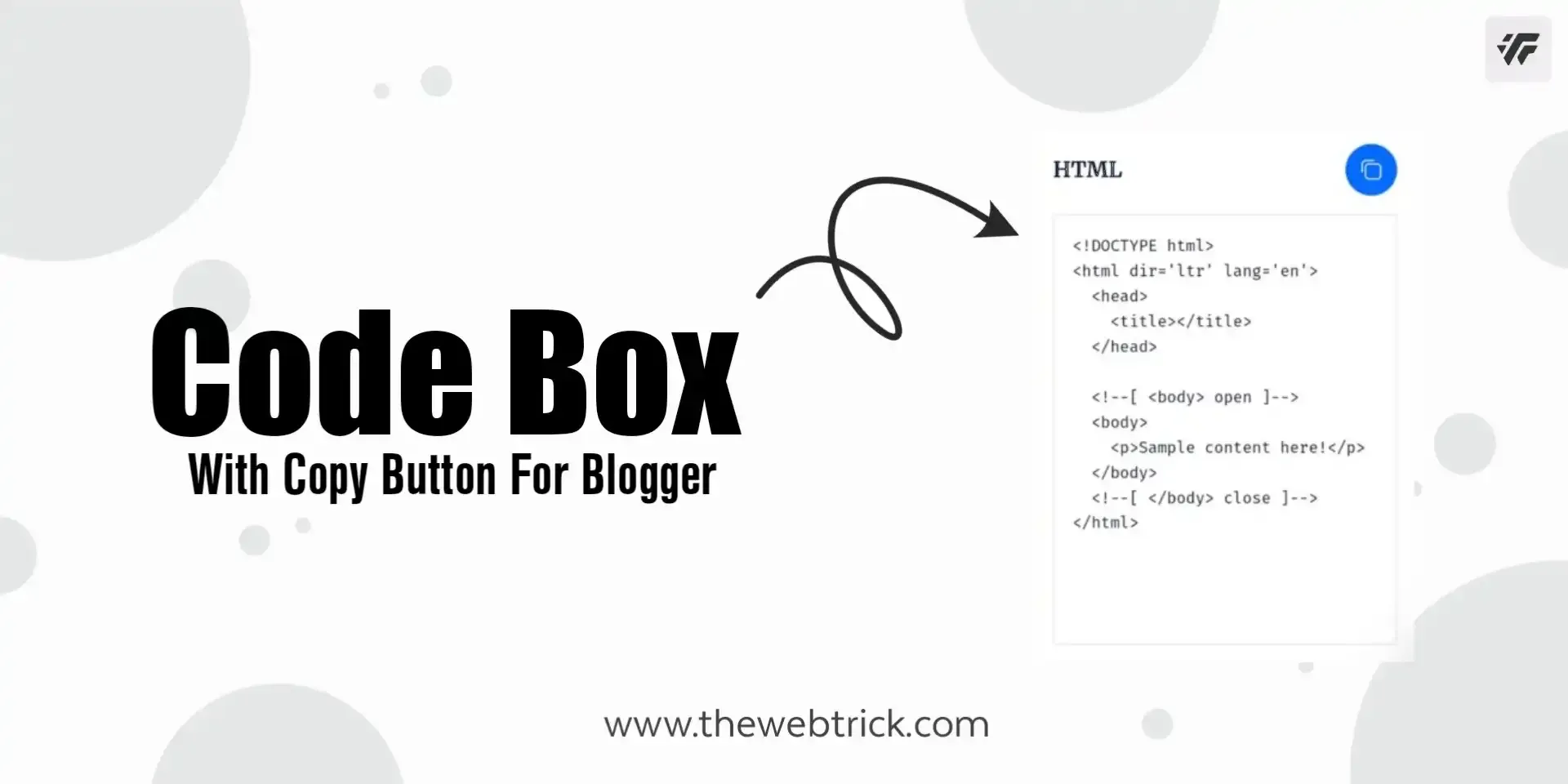 Code Box for Blog Posts