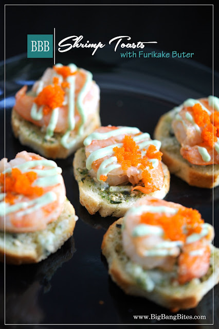 Shrimp Toasts with Furikake Butter