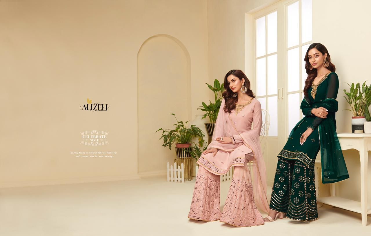 Alizeh Zaida Vol 4 Sharara Style Suits Catalog Lowest Price
