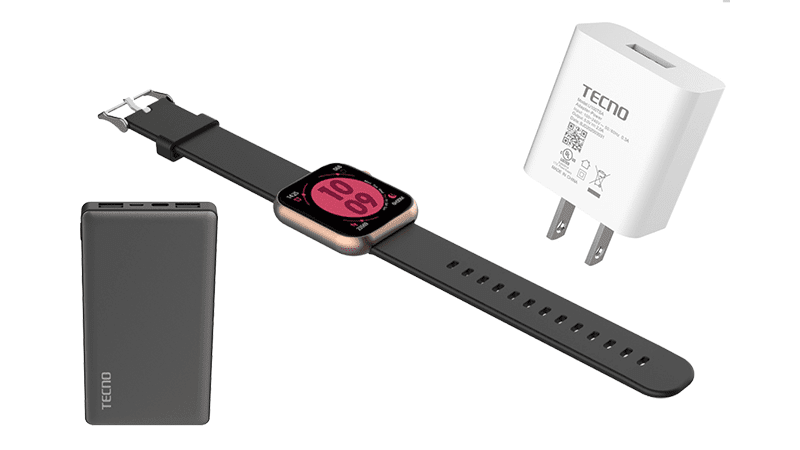 TECNO charging accessories and TECNO Watch