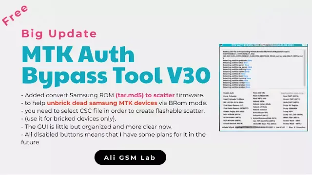 MTK Auth Bypass Tool V30