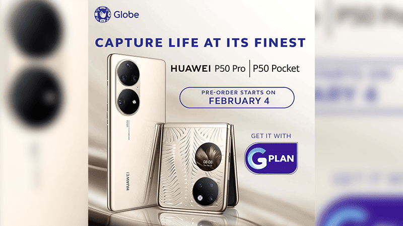 Globe reveals local pre-order for Huawei P50 Pro and P50 Pocket!