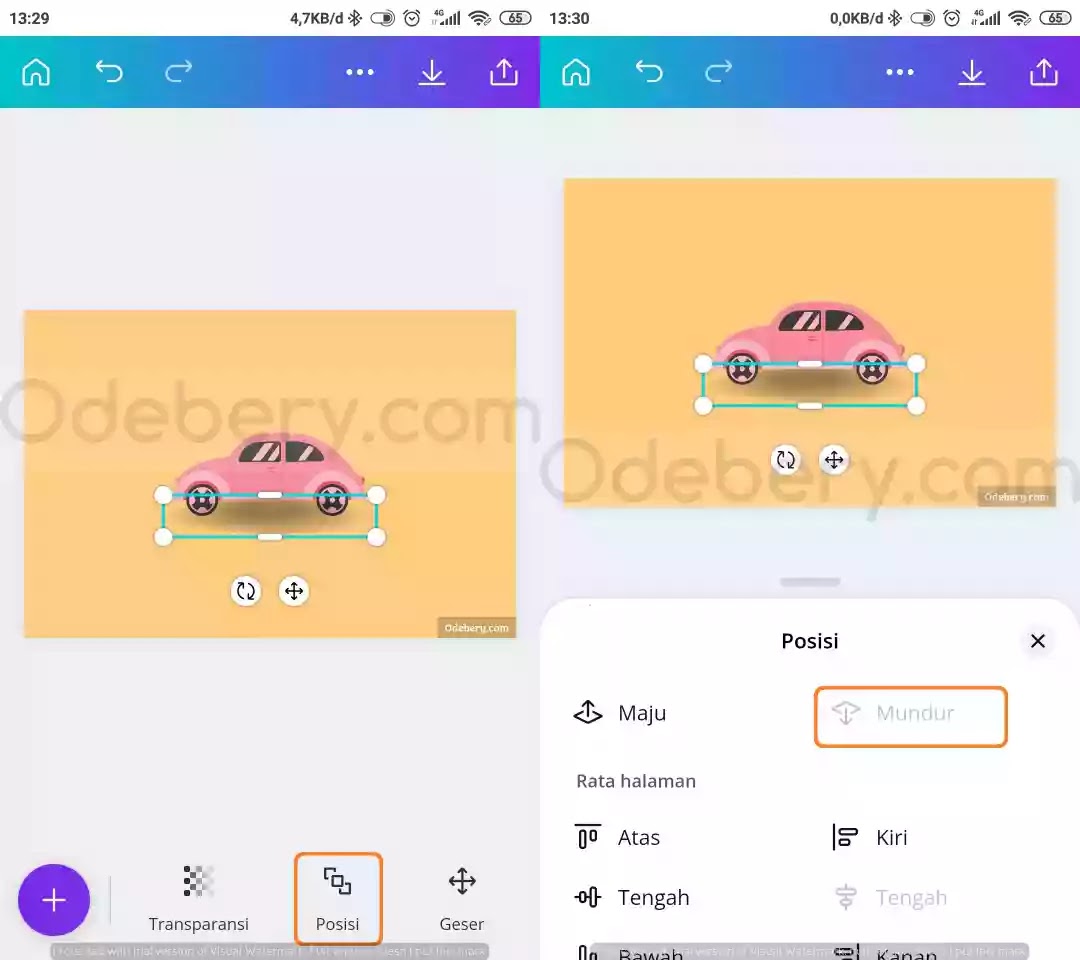 Cara Membuat Efek Bayangan di Aplikasi Canva