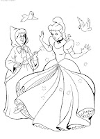 Cinderella coloring pages