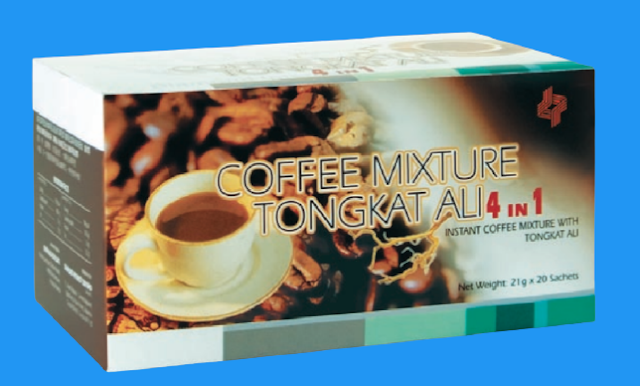 Instant Coffee mixture with Tongkat Ali 4 in 1