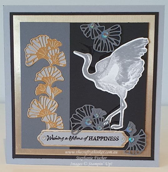 www.thecraftythinker.com.au,Crane of Fortune,Stephanie Fischer,Stampin Up Demonstrator NSW