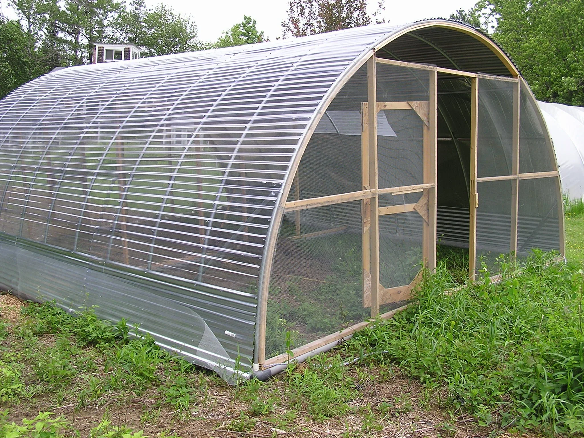 Our Hoop House\/chicken tractor | Chickens backyard, Hoop house chickens, Building a chicken coop