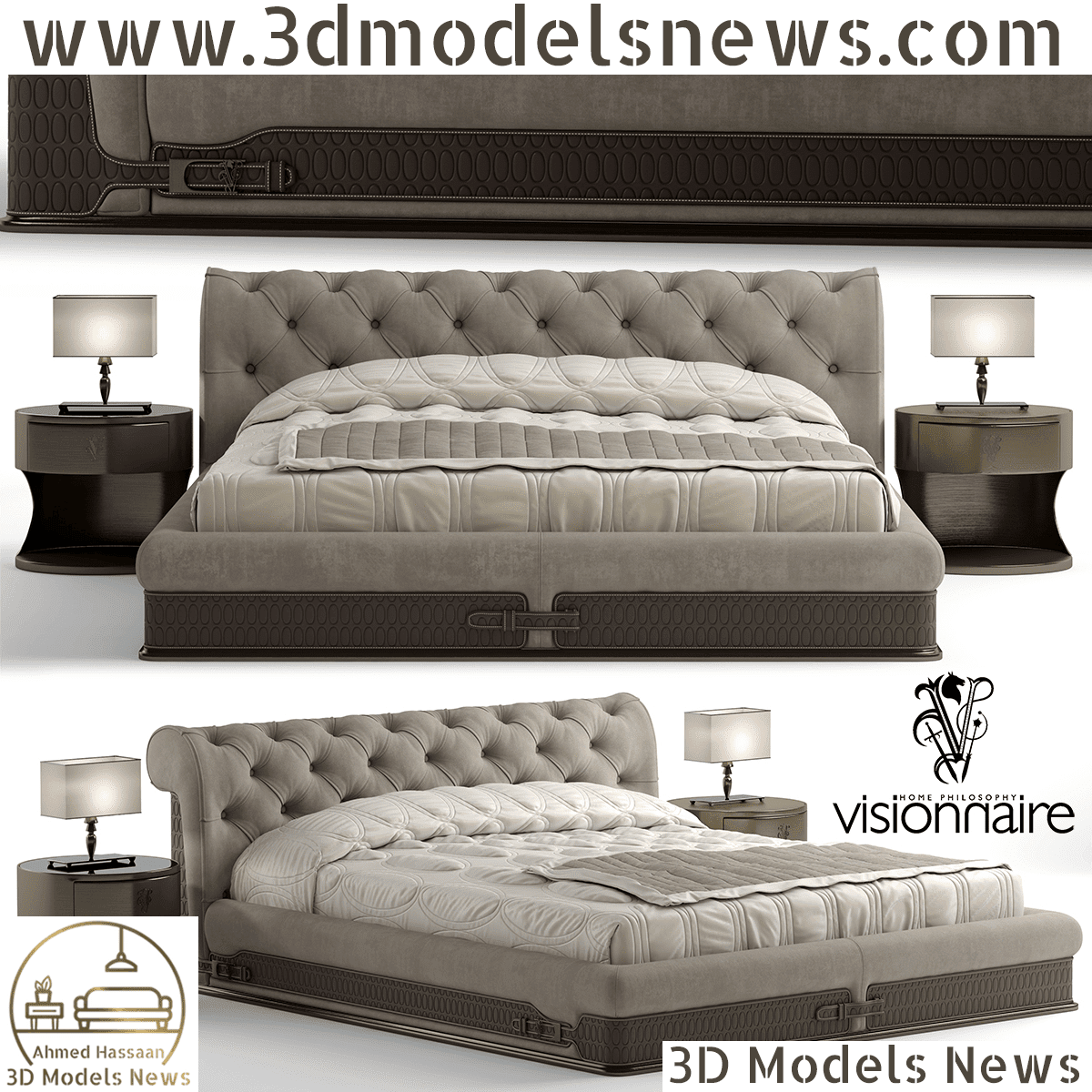 Visionnaire Chester Lawrence bed model