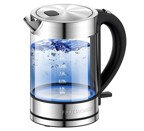 LUUKMONDE 1500W Electric Kettle with LED Light