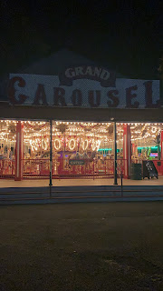 Grand Carousel Quassy Amusement Park at Night