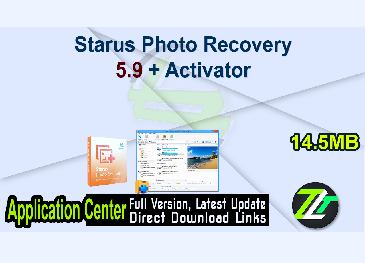 Starus Photo Recovery 5.9 + Activator