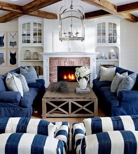 navy blue living room ideas