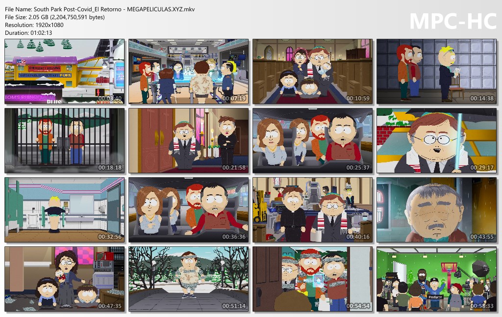 capturas pelicula South Park Post Covid - El Retorno del COVID latino