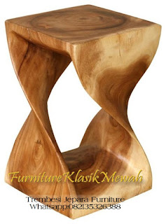 jual bangku stool solid wood jepara
