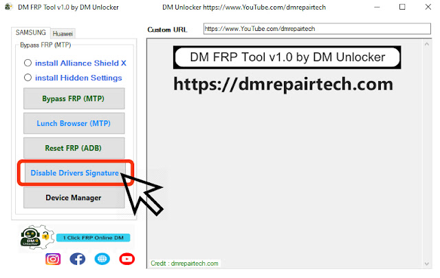 Download DM FRP Tool V1.0 By DM Unlocker Frp Bypass Tool DM