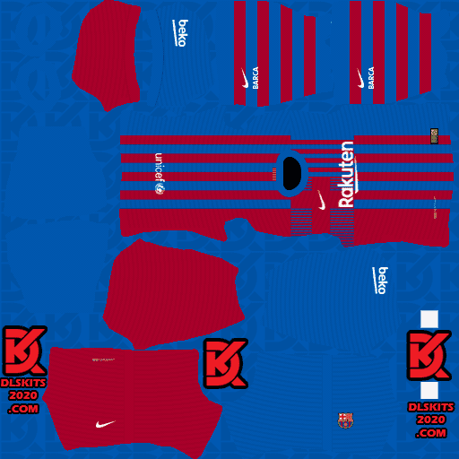 FC Barcelona Kits 2021-2022 Nike For Dream League Soccer 2022 (Home)