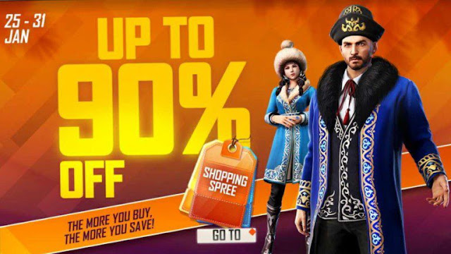 When is shopping spree event coming in free fire?