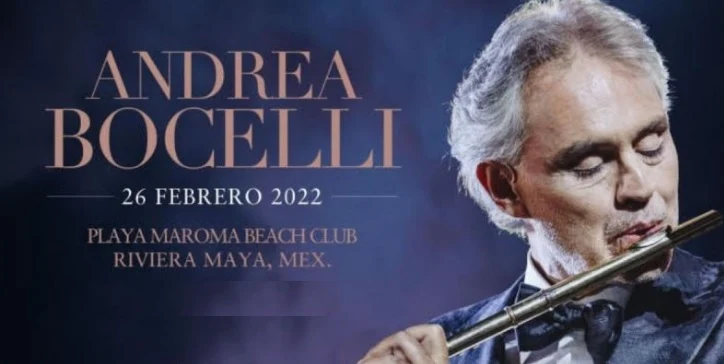 Concierto de Andrea Bocelli en Playa Maroma