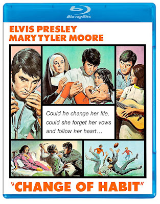 The drama Change of Habit starring Elvis Presley and Mary Tyler Moore new on DVD and BLu-ray