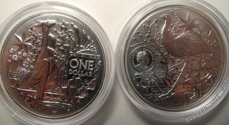 Серебряная монета  Герб   Австралии 2021 1 унция