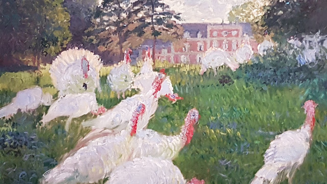 Les Dindons. Décoration pour le chateau Hoschedé à Montgeron. Claude Monet.1877